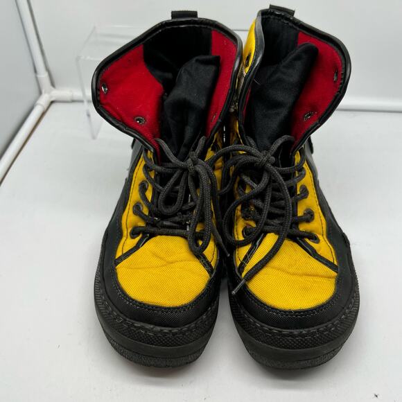 Ralph Lauren Polo Sport Boots Womens 8 Extreme Winter Vintage 90s Yellow Red - Picture 4 of 9